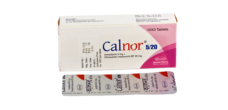 Tablet Calnor 5/20mg (42pcs)