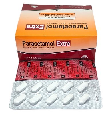 Tablet Paracetamol Extra 500mg+65mg (Albion) (100pcs)