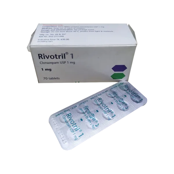 Tablet Rivotril 1mg  ( 70 pcs )