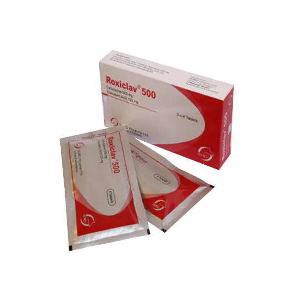 Tablet Roxiclav 500mg+125mg (12pcs)