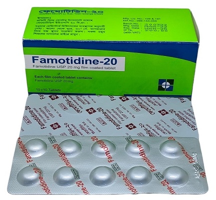Tablet Famotidine 20mg ( 100 pcs)