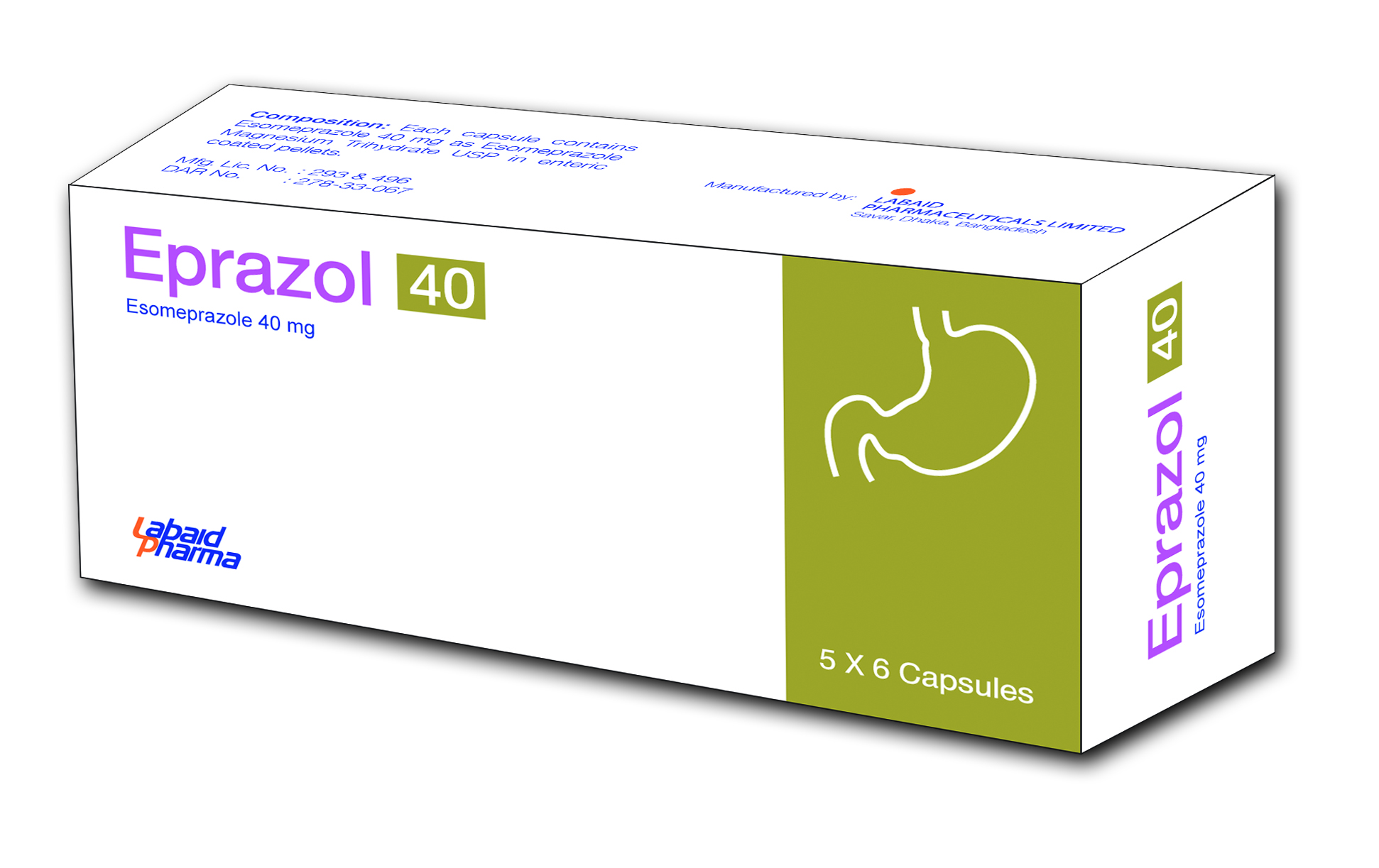 Capsule Eprazol 40 mg (30pcs)
