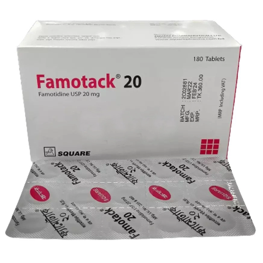 Tablet Famotack 20mg ( 180 pcs)