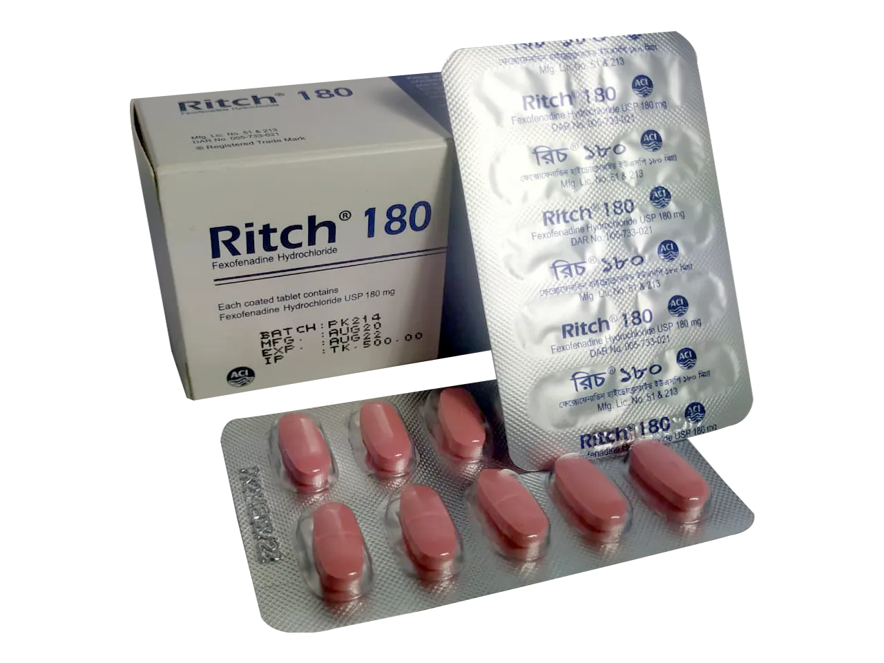 Tablet Ritch 180mg ( 50 pcs )