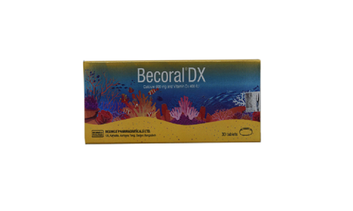Tablet Becoral DX 600mg+400iu ( 30 pcs )
