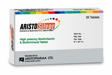 Tablet Aristo silver ( 30 pcs )