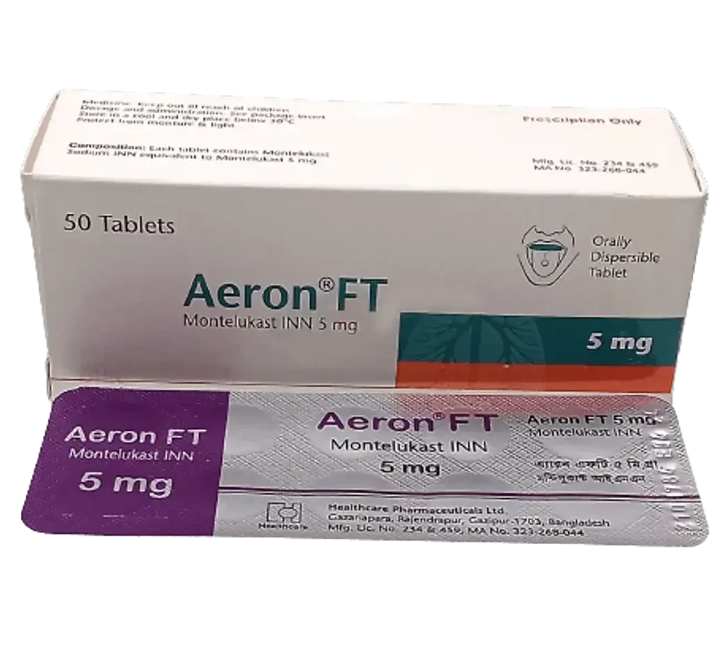 Tablet Aeron FT 5mg (50 pcs)