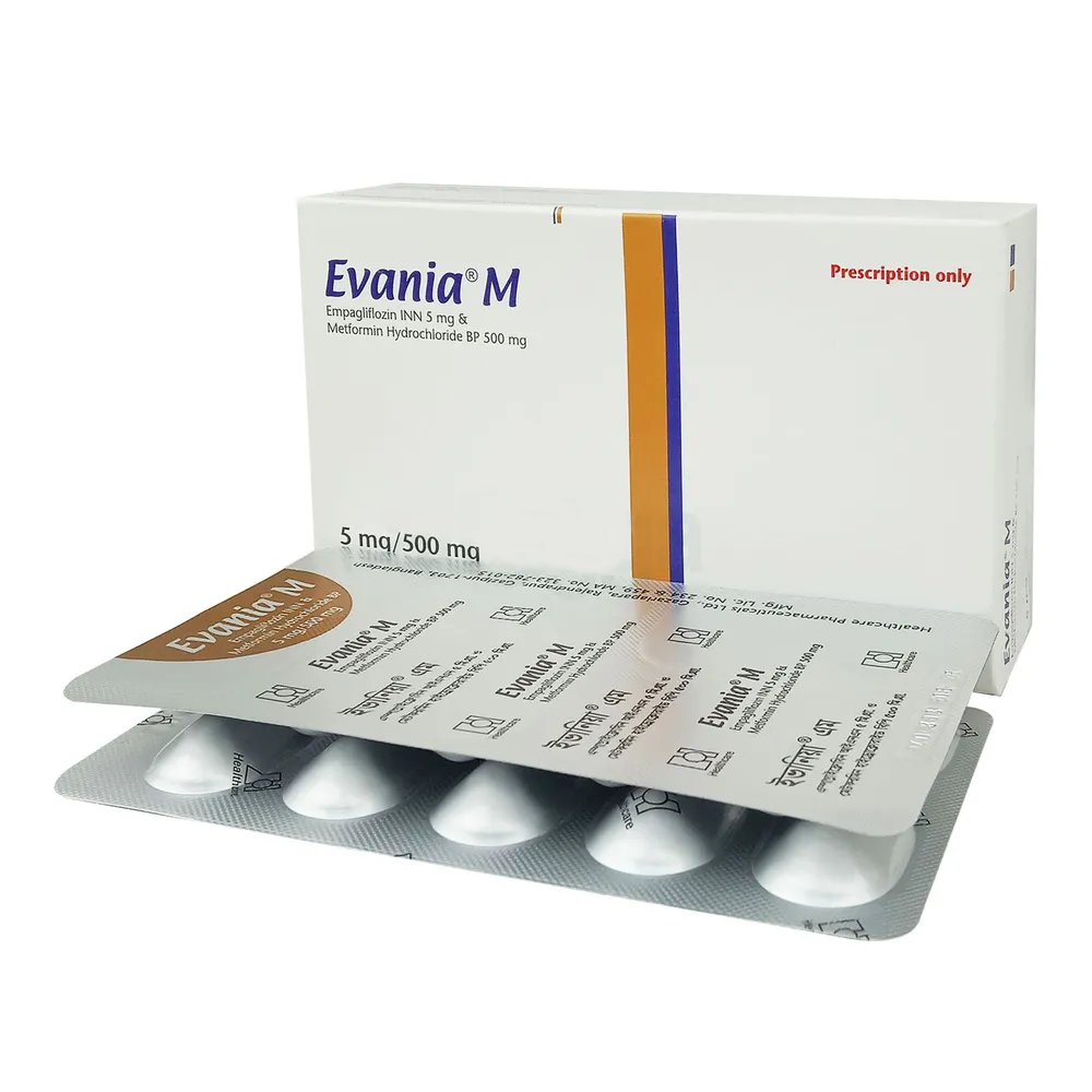 Tablet Evania M 5/500 Mg (30 pcs)