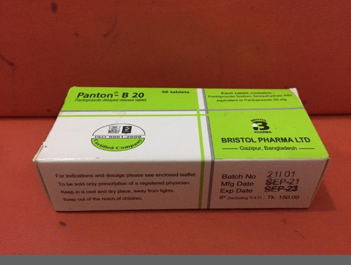 Tablet Panton-B 20mg (Bristol) (50pcs)