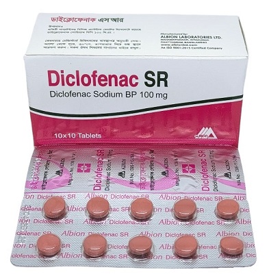 Tablet Diclofenac SR 100mg  (Albion) (100pcs)