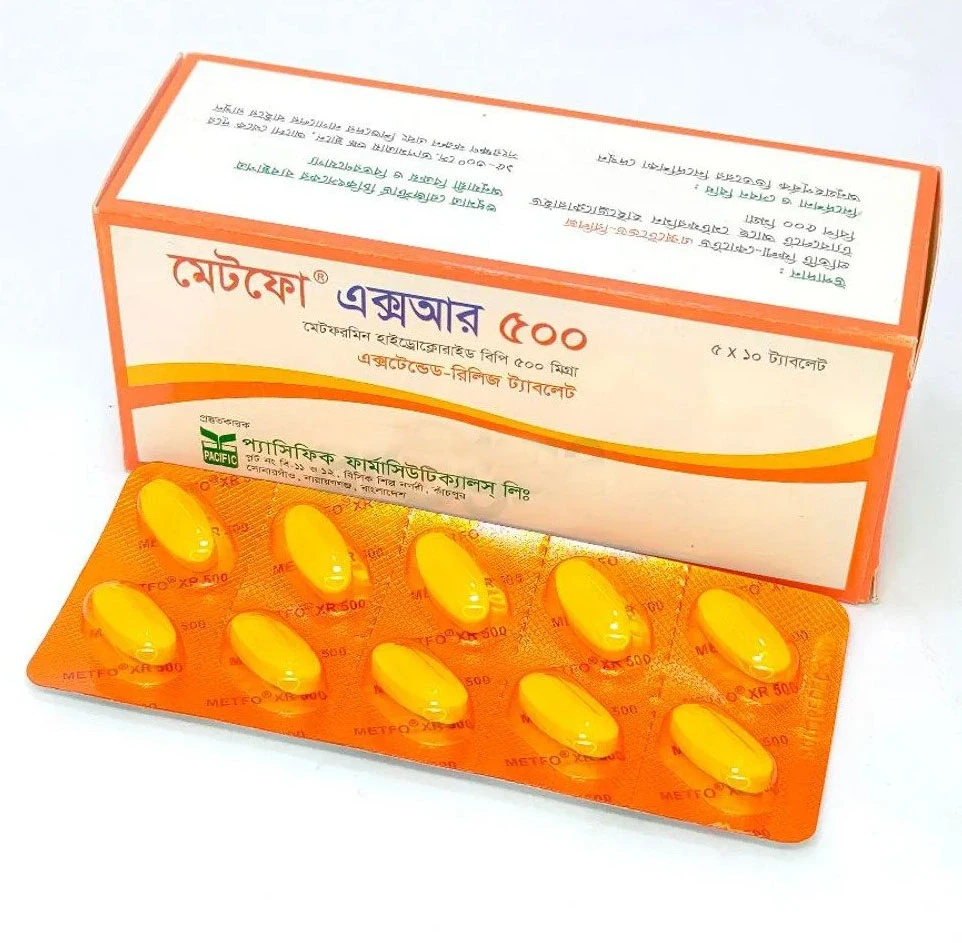 Tablet Metfo xr 500mg (50pcs)