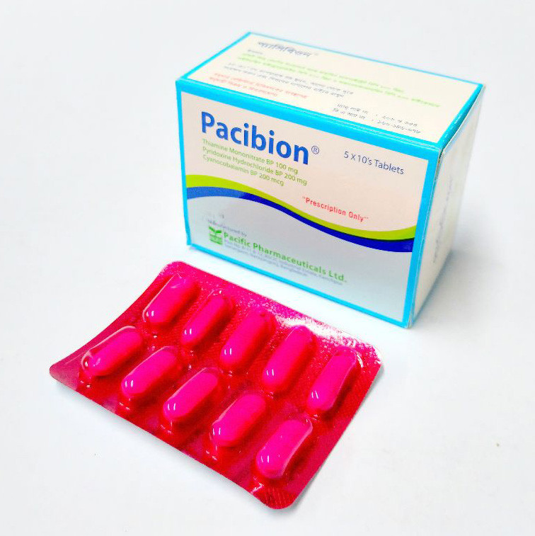 Tablet Pacibion 100mg+200mg+0.2mg (50pcs)