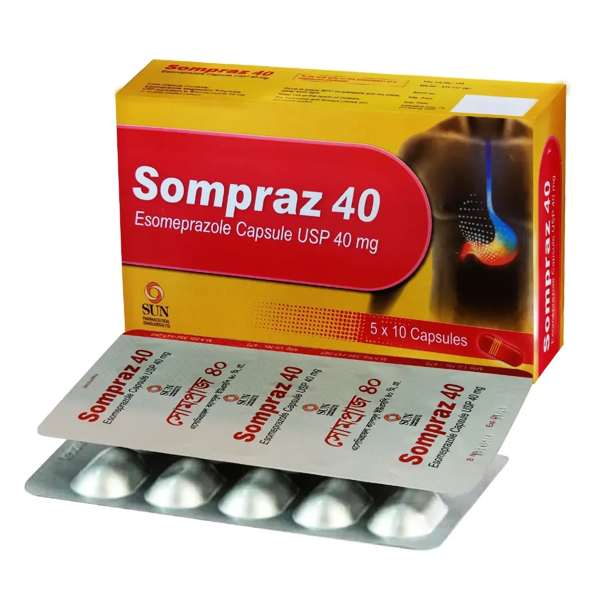 Capsule Sompraz 40mg (50pcs)