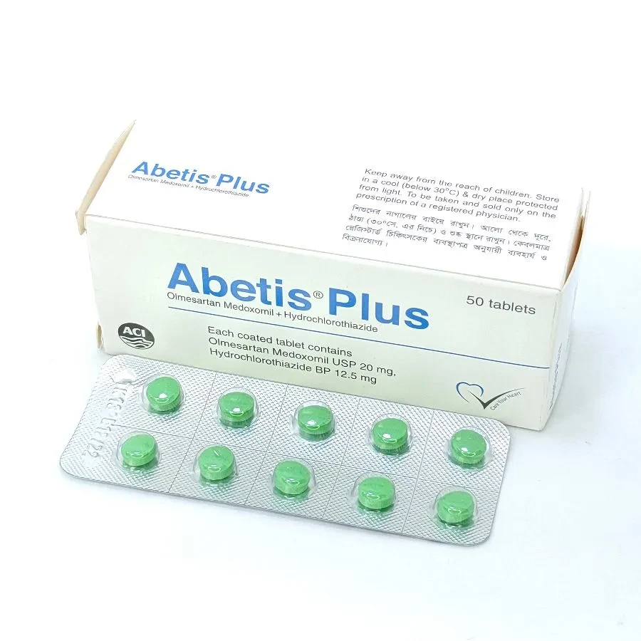 Tablet Abetis Plus 20mg+12.5 (50pcs)