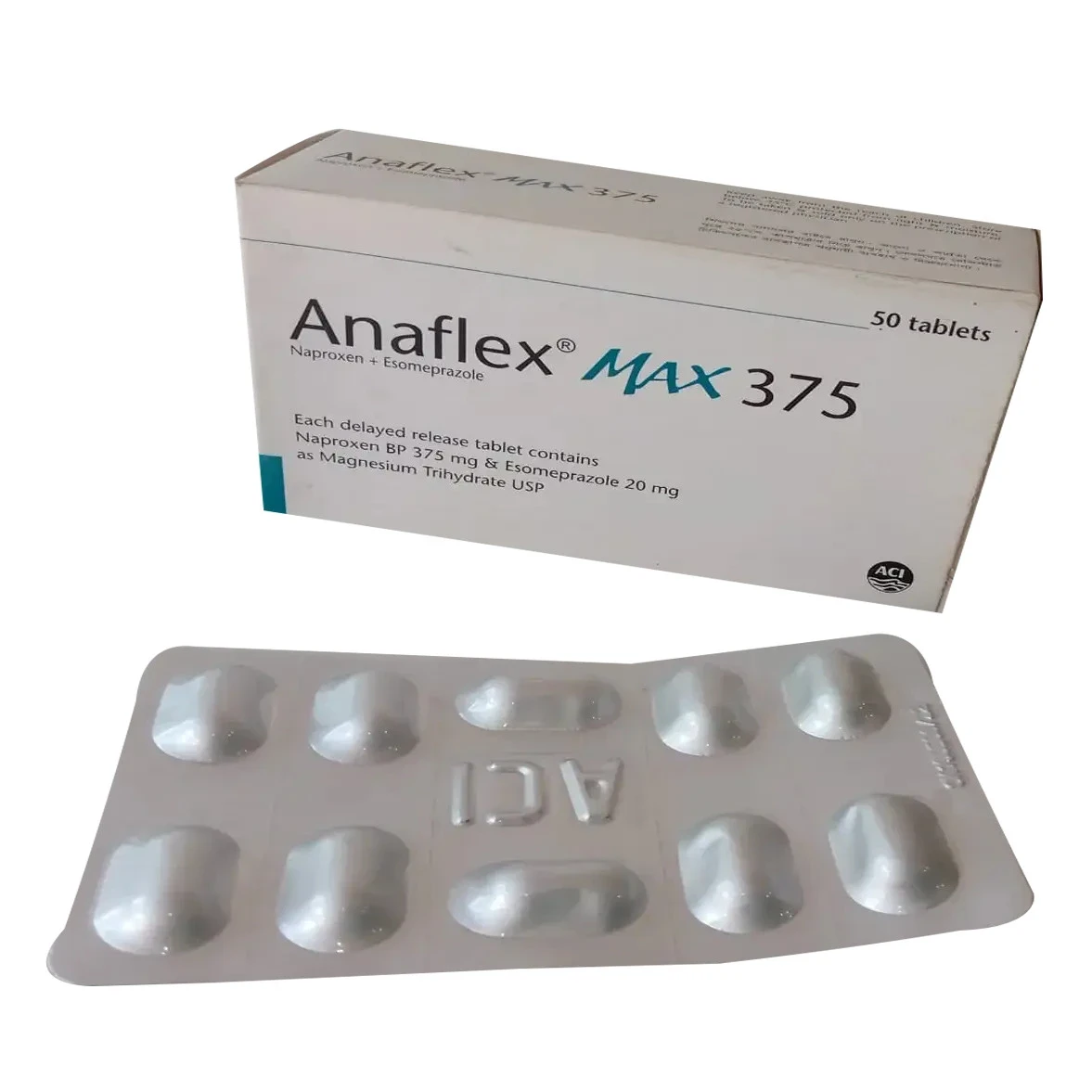 Tablet Anaflex Max 375mg+20mg (50pcs)
