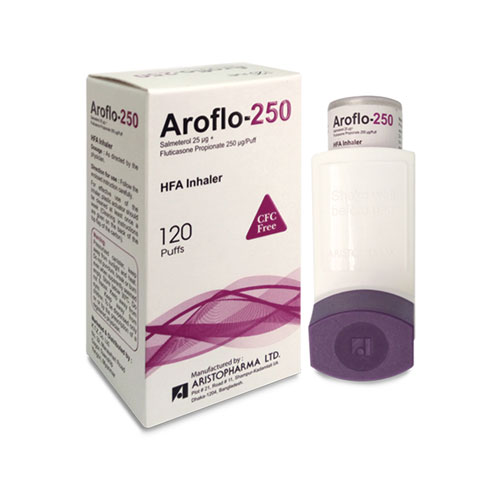 Inhaler Aroflo 250 HFA (25mcg+250mcg) (120Puff)