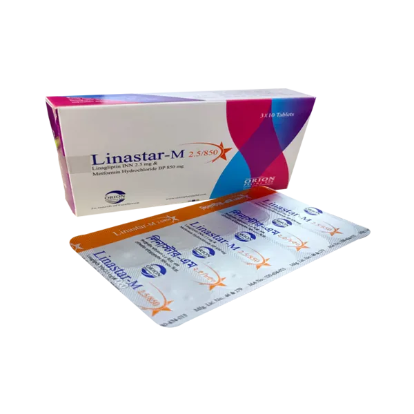 Tablet Linastar m 2.5mg+850mg (30pcs)
