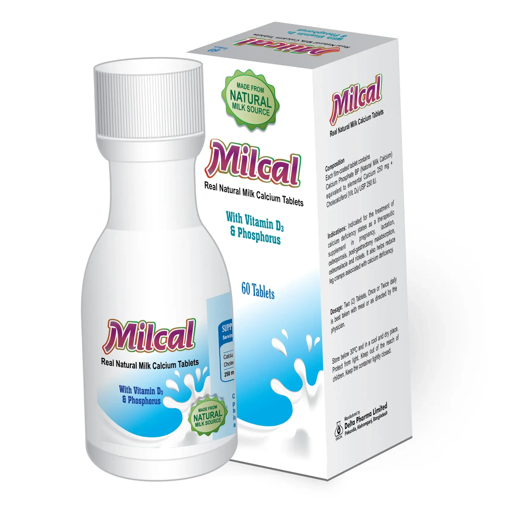 Tablet Milcal  pot (1x60)