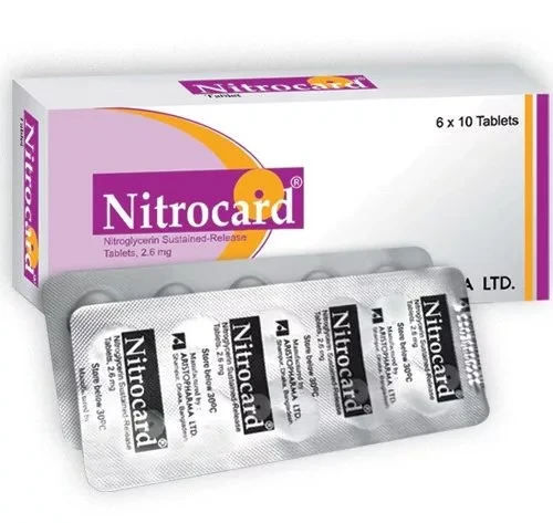 Tablet  Nitrocard 2.6mg (60 Pcs)