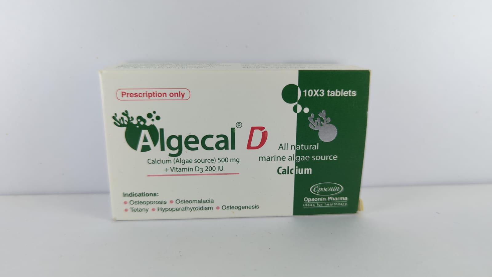 Tablet  Algecal D  500mg+200IU (30 Pcs)