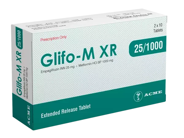 Tablet Glifo-M XR 25/1000 (20pcs)