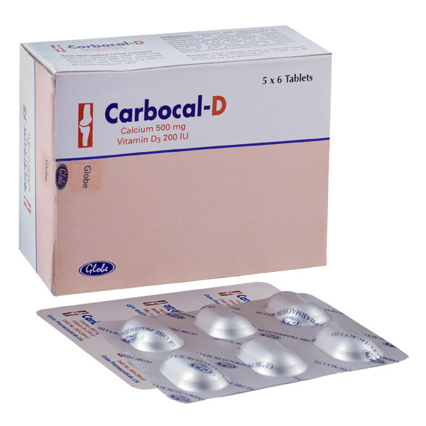 Tablet Carbocal D 500+200iu