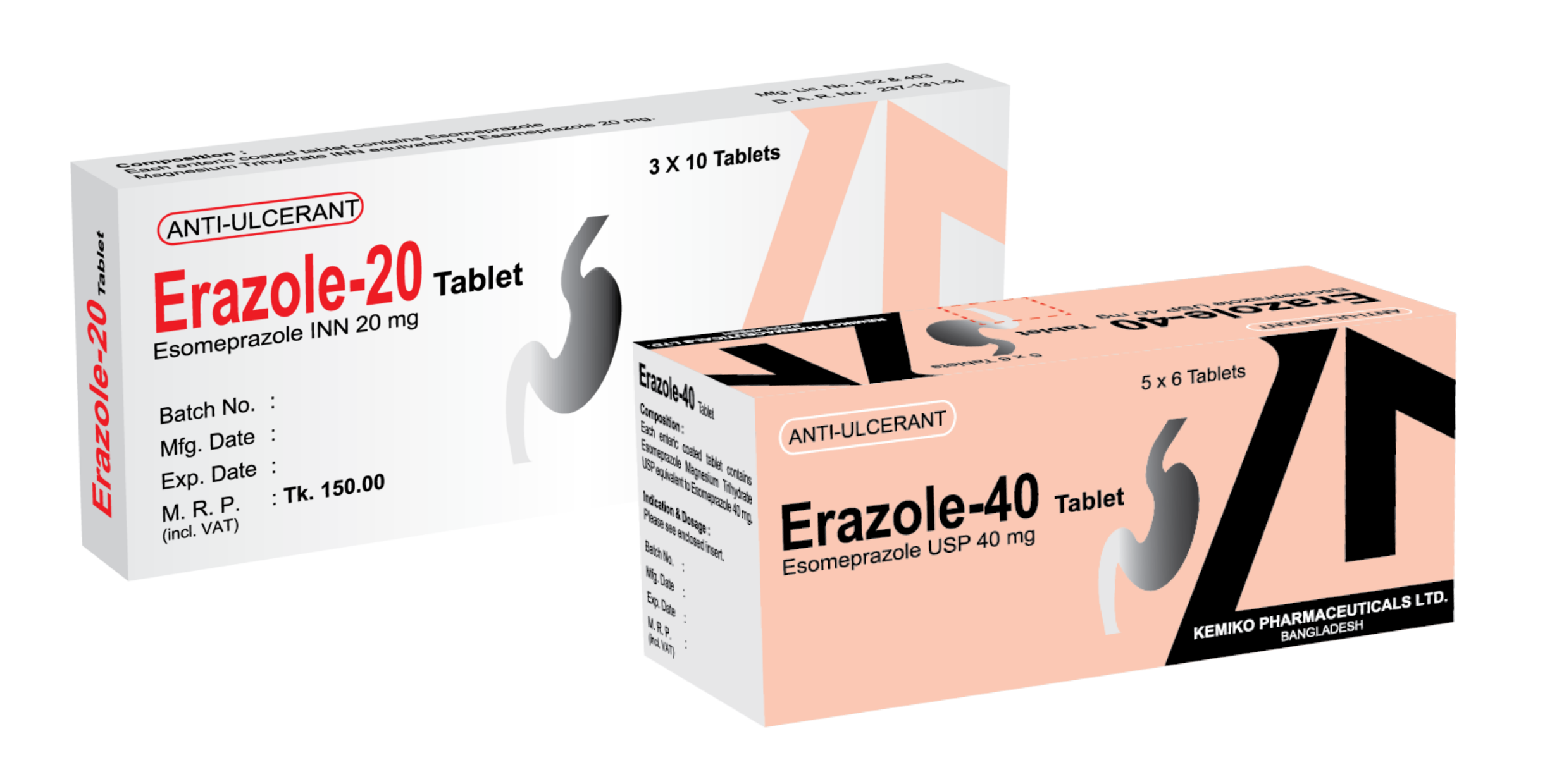 Capsule Erazole 20mg (60pcs)