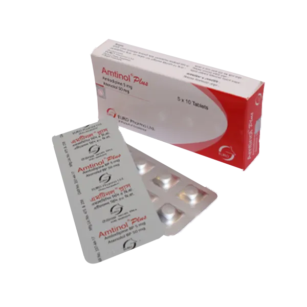 Tablet  Amtinol Plus 5mg+50mg (50 Pcs)