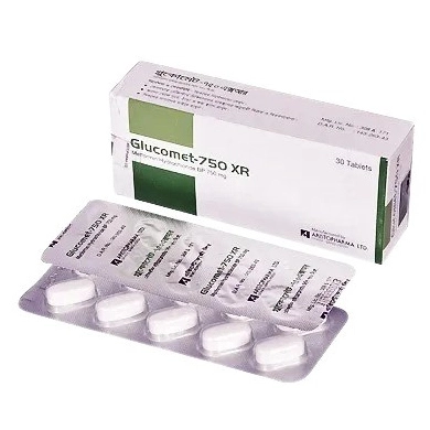 Tablet Glucomet XR 750mg (30pcs)
