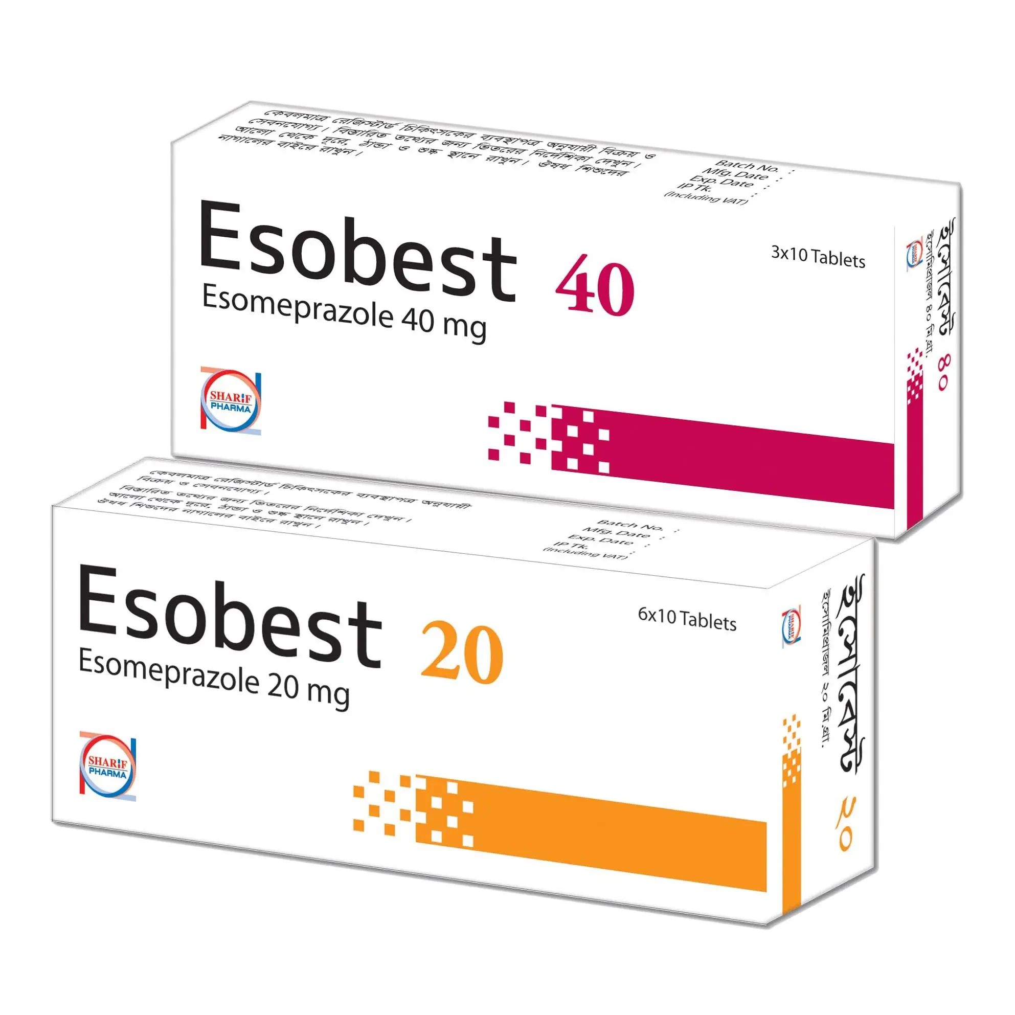 Tablet Esobest 20mg (60pcs)