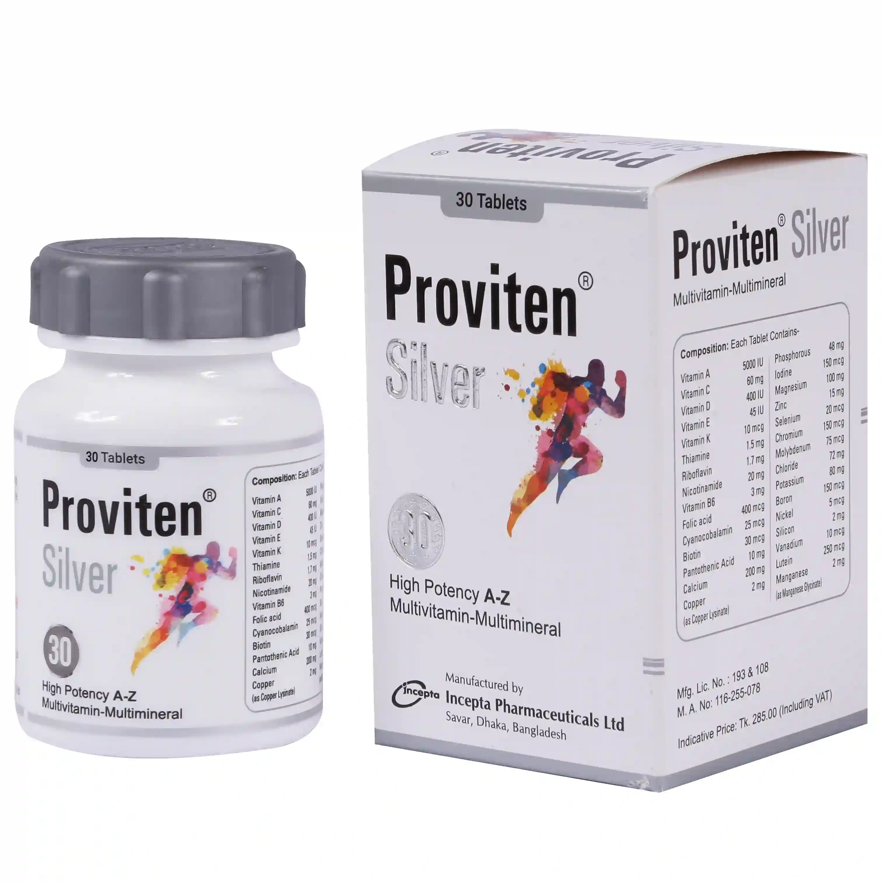 Tablet Proviten Silver (30pcs)