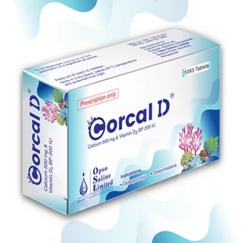 Tablet Corcal D 500mg+200iu (30pcs)