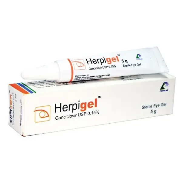 Herpigel 0.15% Eye Gel (5 gm Tube)