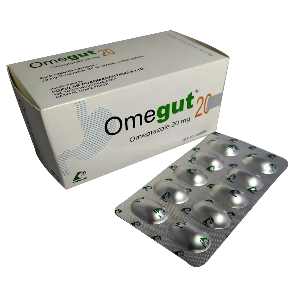 Capsule Omegut 20mg (100pcs)