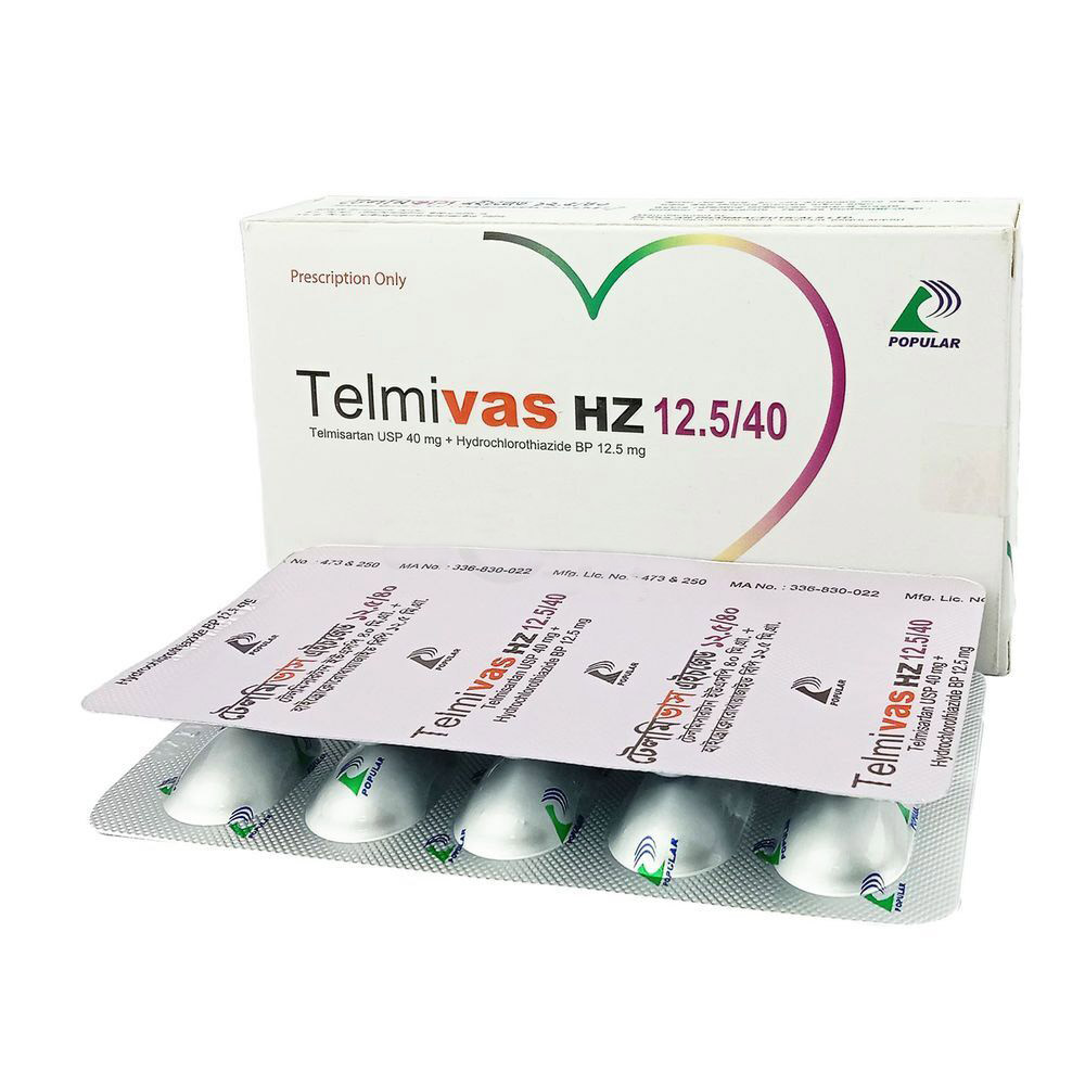 Tablet Telmivas HZ 40mg+12.5mg (30pcs)