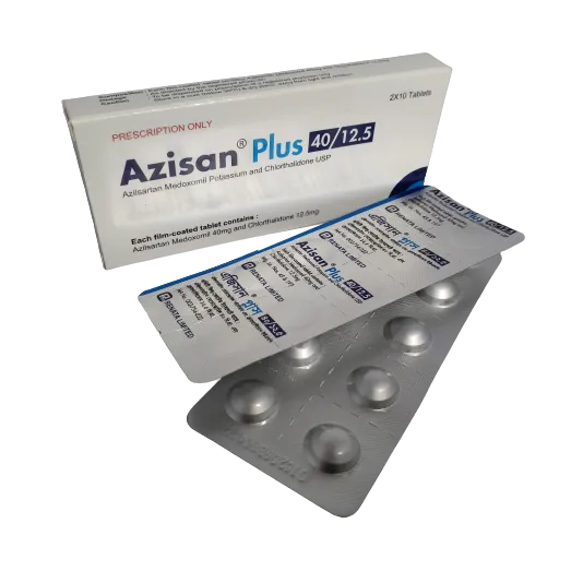 Tablet Azisan Plus 40mg+12.5mg (20pcs)