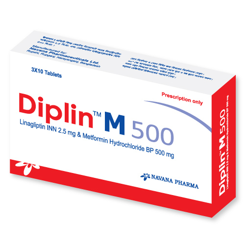Tablet Diplin M 2.5/500mg (30pcs)