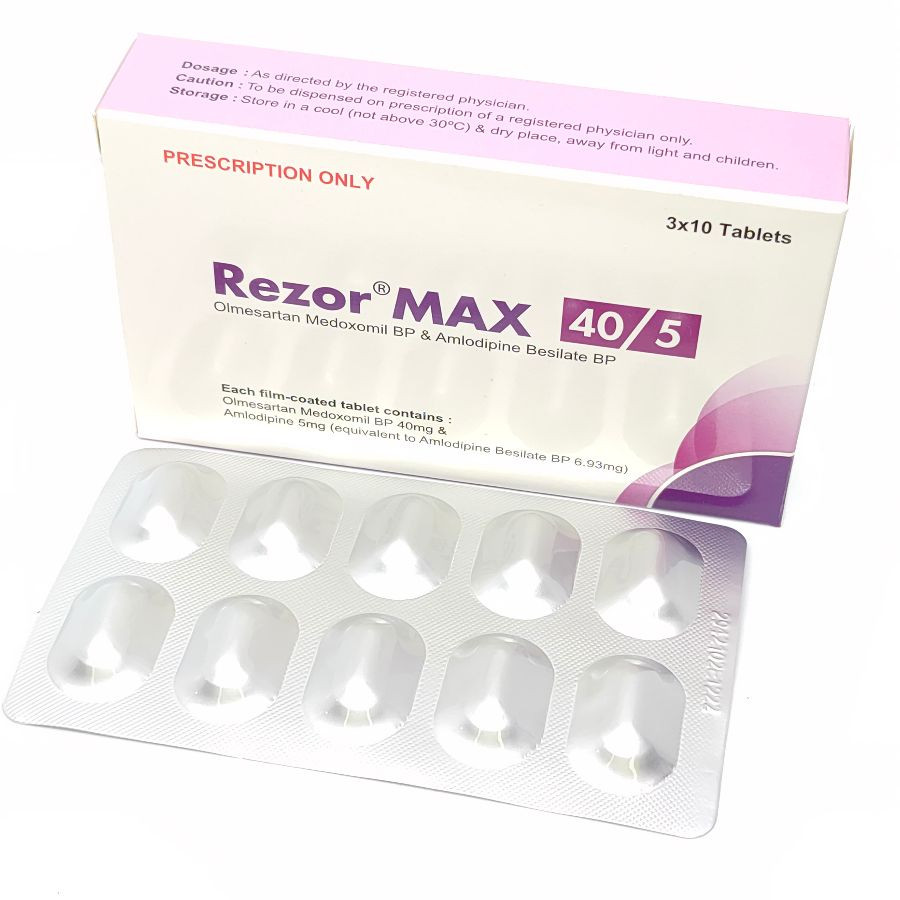 Tablet Rezor Max 5mg+40mg  (30pcs)