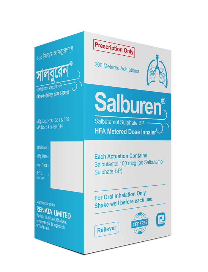 Inhaler Salburen Metered-Dose 100mcg/puff (200 metered)