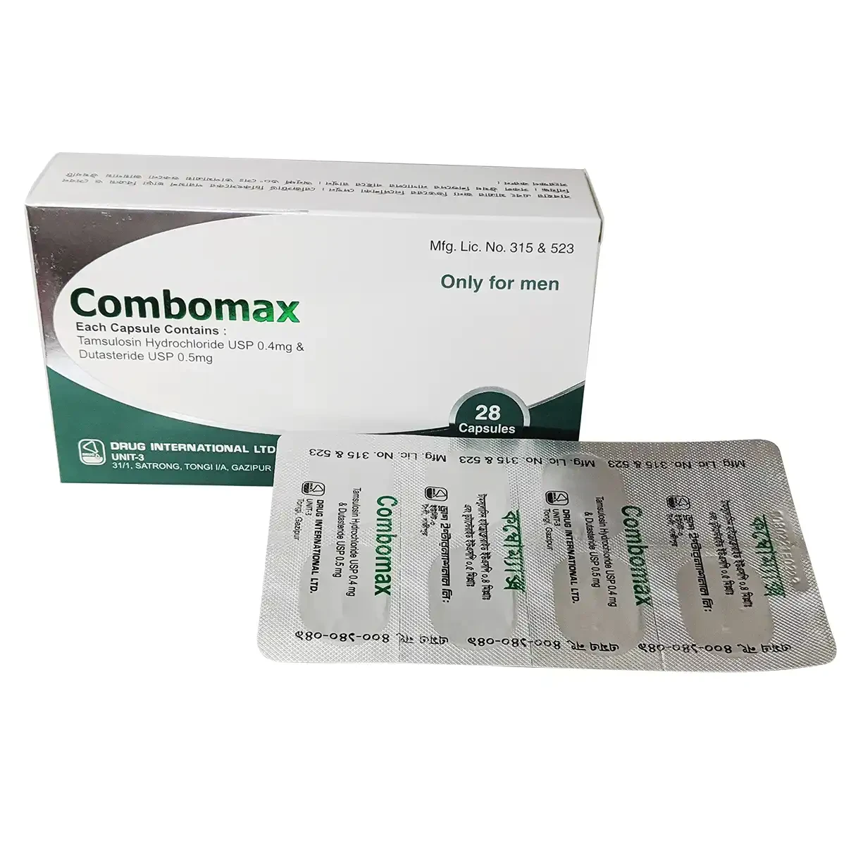 Capsule Combomax 0.4mg+0.5mg (28pcs)