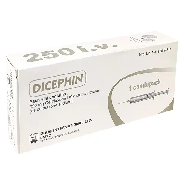Injection Dicephin 250mg/vail (iv Injection)
