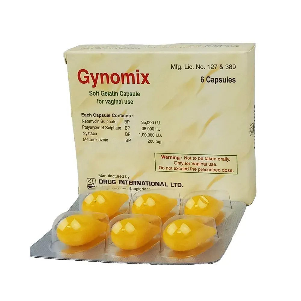 Gynomix Vaginal Suppository (1x6)