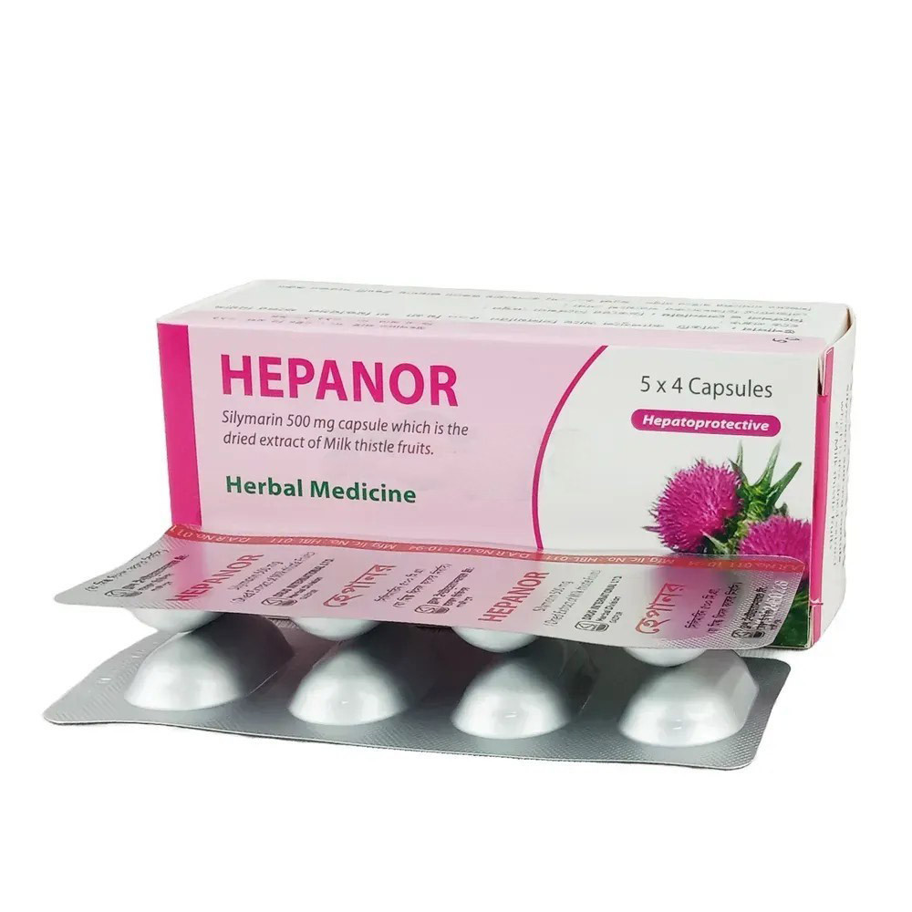 Capsule Hepanor 500mg (20pcs)