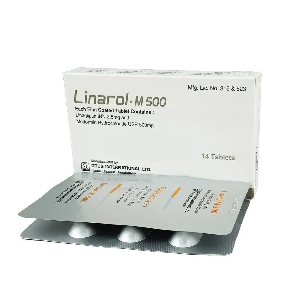 Tablet Linarol-M 2.5mg+ 500mg (14pcs)
