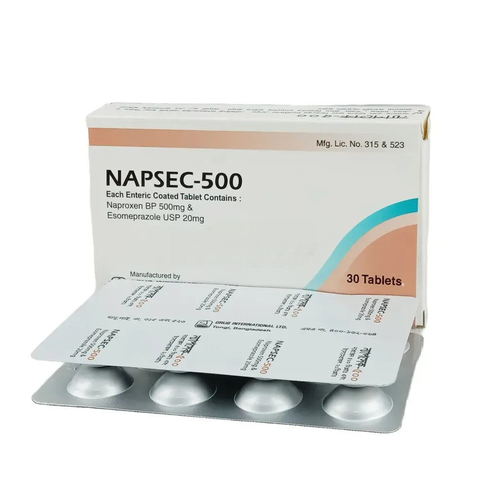 Tablet Napsec 500mg+20mg (30pcs)