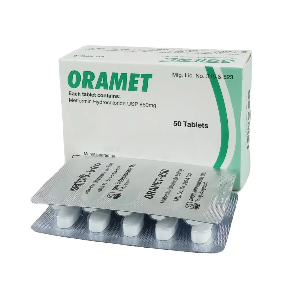 Tablet Oramet 850mg (50pcs)