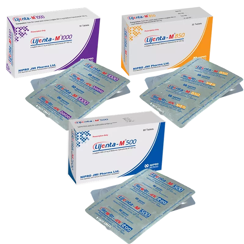 Tablet LIjenta-M 2.5mg+1000mg (16pcs)