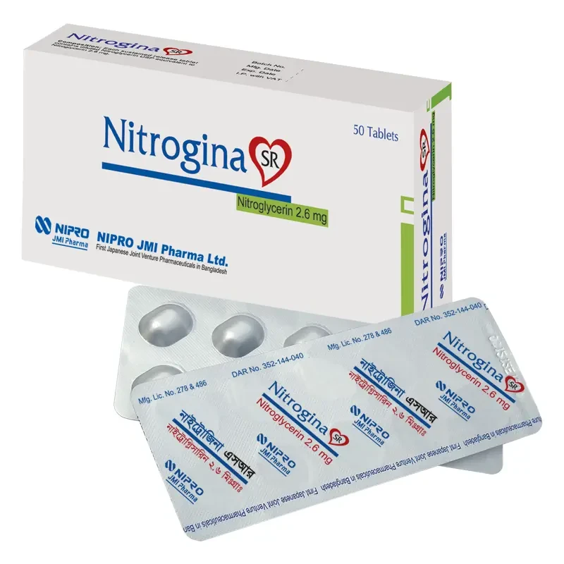 Tablet Nitrogina SR 2.6mg (50pcs)