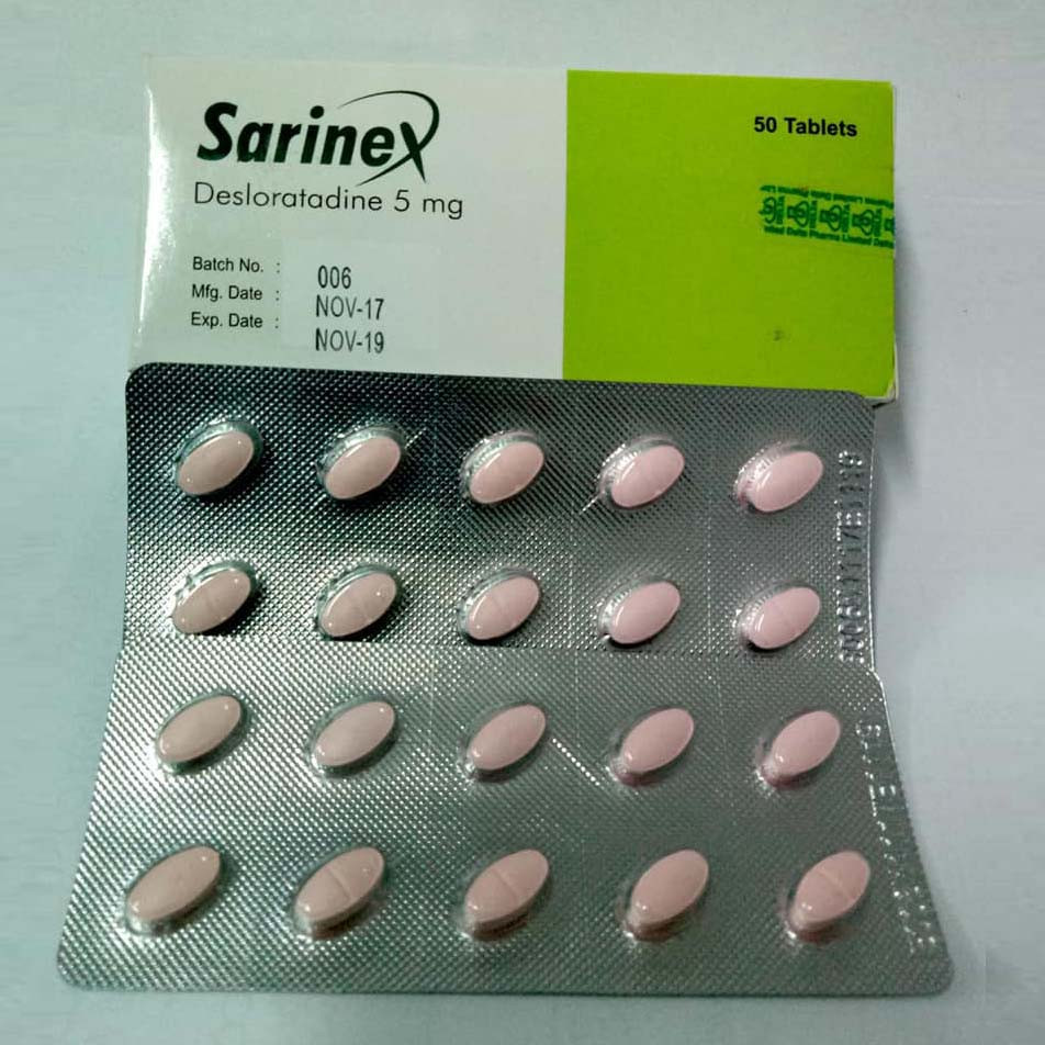 Tablet Sarinex 5mg (50pcs)