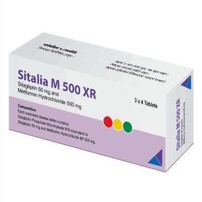 Tablet Sitalia M XR 50mg+500mg (12pcs)